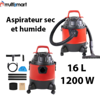 Aspirateur multismart sec et humide 16 L